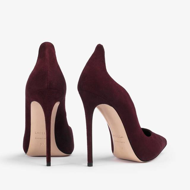 Le Silla Décolleté scamosciata rossa cherry Outlet