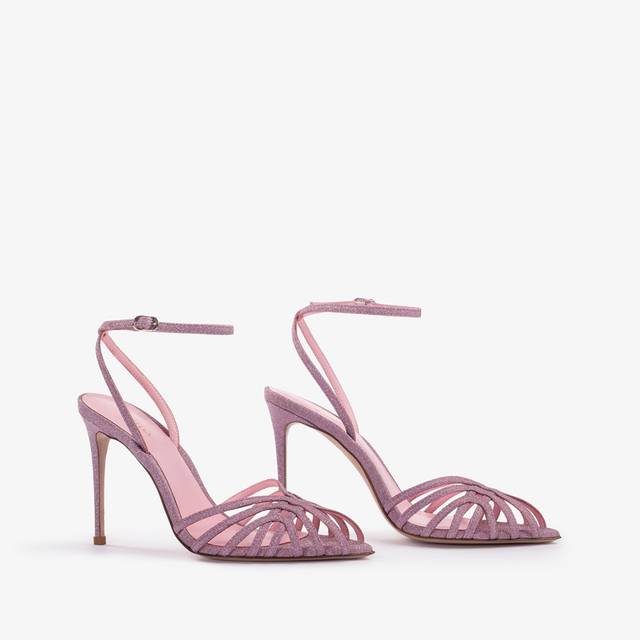 Le Silla Sandalo glitter rosa dea Vendita Economica