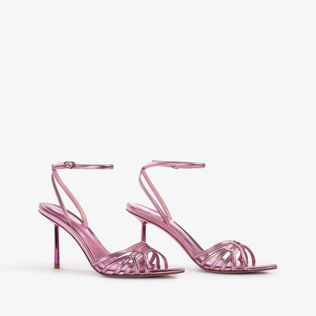 Le Silla Sandalo metallizzato rosa dea Saldi Di Fabbrica