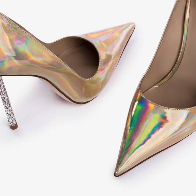 Le Silla Décolleté iridescente nude Moda