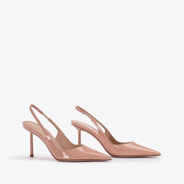 Le Silla Slingback vernice nude skin Pezzi Unici
