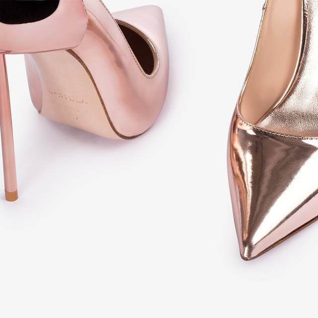 Le Silla Décolleté metallizzata oro rosa Negozi Online