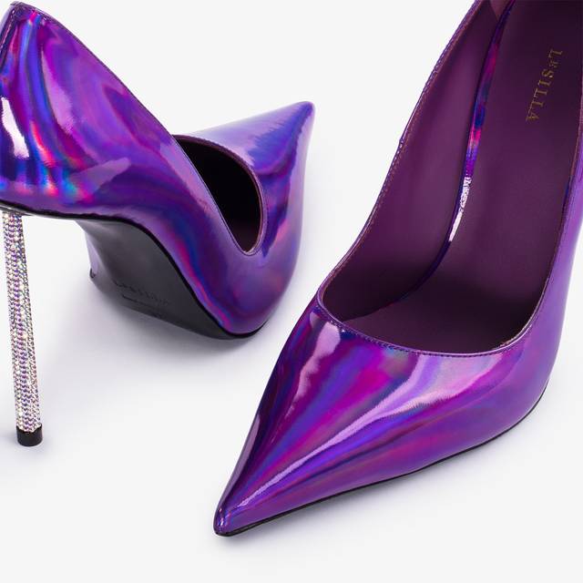 Le Silla Décolleté iridescente viola kamala Affare Del Giorno