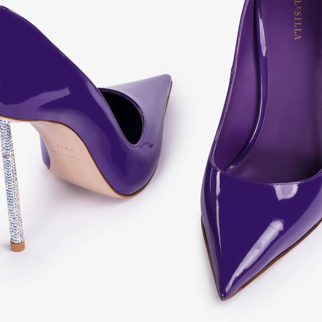 Le Silla Décolleté vernice viola queen Prezzo Ridotto