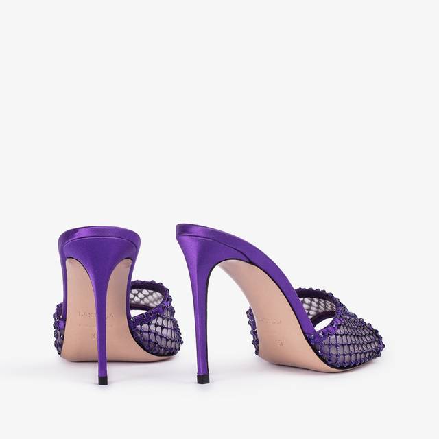 Le Silla Sandalo gioiello rete viola kamala con Cristalli Novità