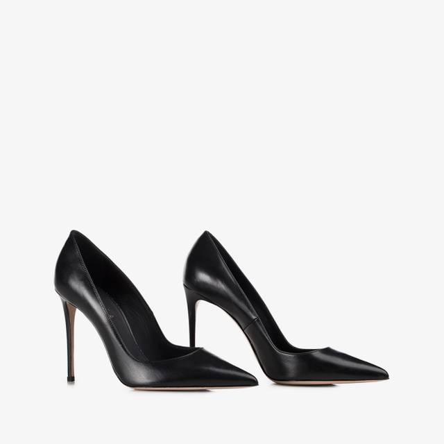 Le Silla Décolleté pelle nera Outlet