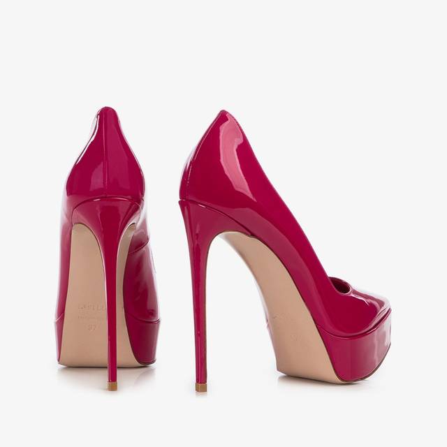 Le Silla Décolleté con plateau fucsia cosmopolitan Italy