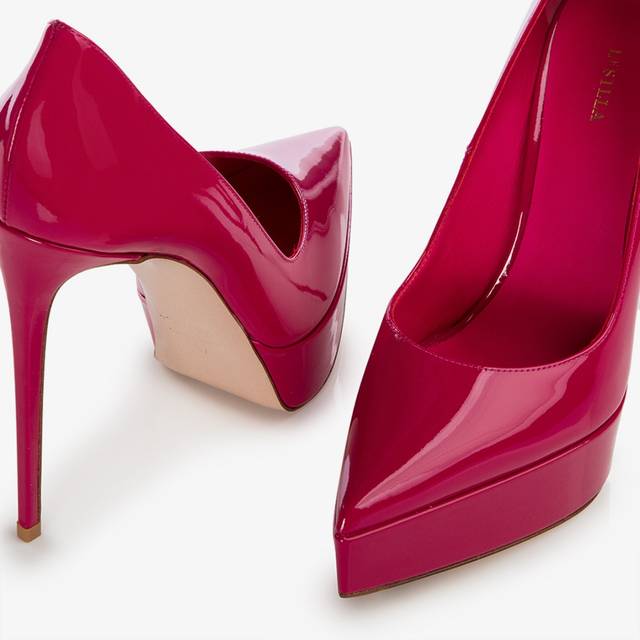 Le Silla Décolleté con plateau fucsia cosmopolitan Italy