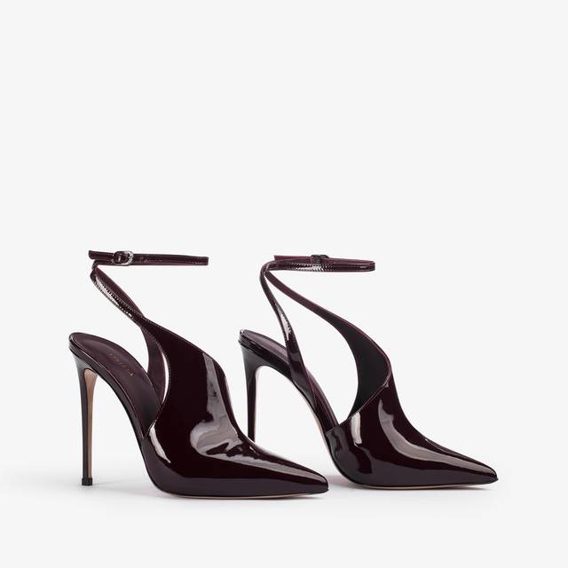 Le Silla Décolleté cut-out vernice rossa cherry Nuovo