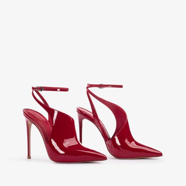 Le Silla Décolleté cut-out vernice rossa Vendita calda
