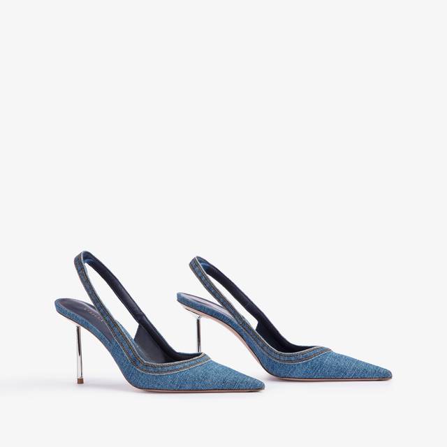 Le Silla Slingback denim blu Enormi risparmi