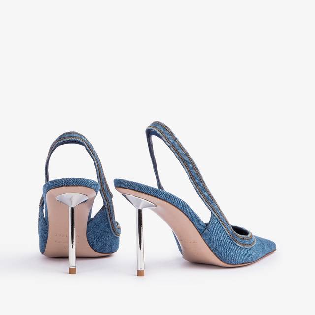 Le Silla Slingback denim blu Enormi risparmi