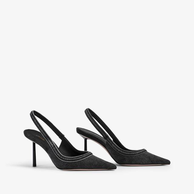 Le Silla Décolleté denim nera Novità