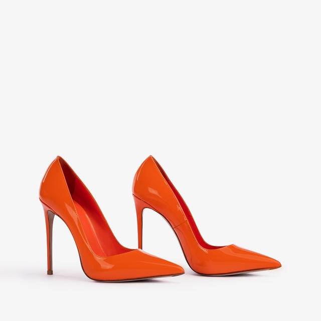 Le Silla Décolleté vernice arancione mandarin Economico