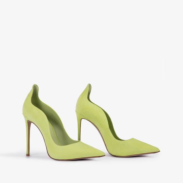 Le Silla Décolleté camoscio verde apple Outlet