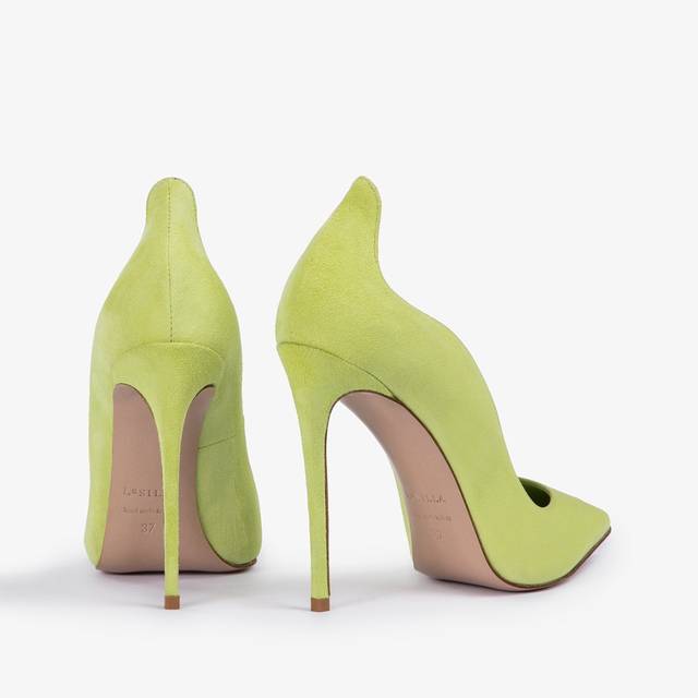 Le Silla Décolleté camoscio verde apple Outlet