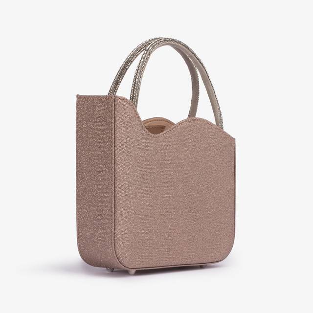 Le Silla Mini bag tessuto glitterato nude skin Saldi