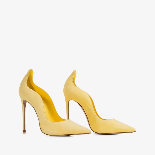 Le Silla Décolleté camoscio gialla butter Offerte