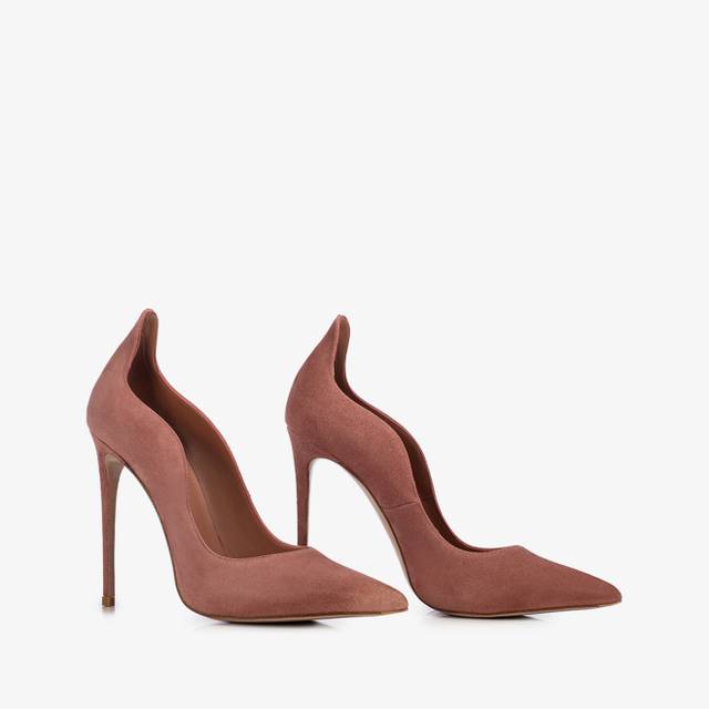 Le Silla Décolleté camoscio marrone cake Hotsell
