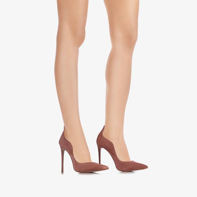 Le Silla Décolleté camoscio marrone cake Hotsell