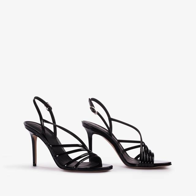 Le Silla Sandalo vernice nero Negozio