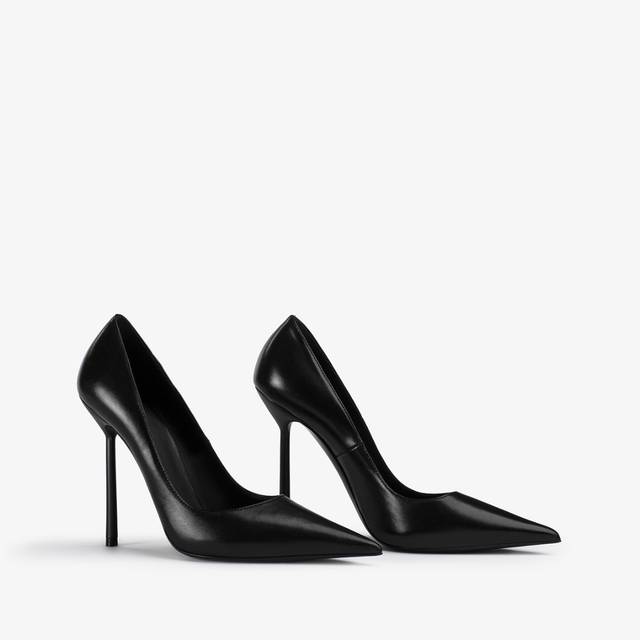 Le Silla Décolleté pelle nera Italia