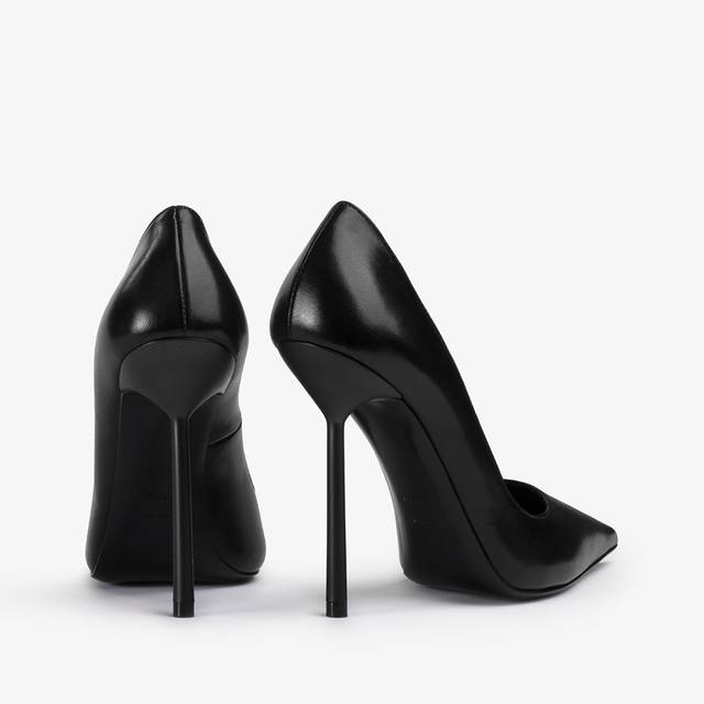 Le Silla Décolleté pelle nera Italia