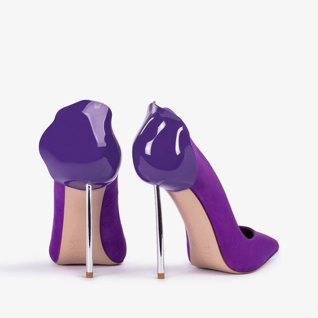Le Silla Décolleté camoscio viola queen Sottocosto