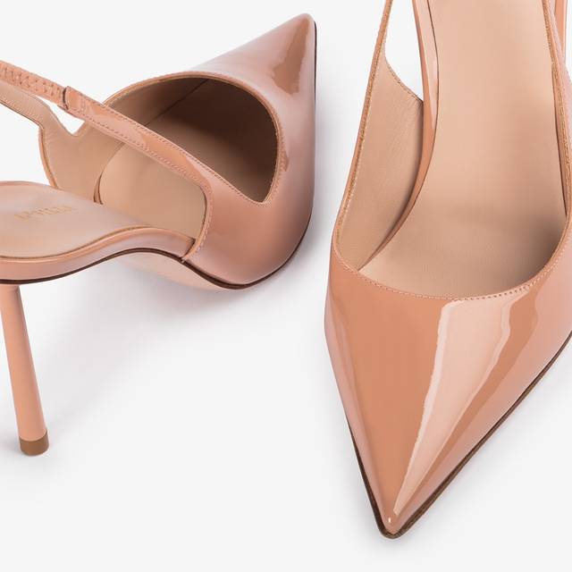 Le Silla Slingback vernice nude phard Convenienza