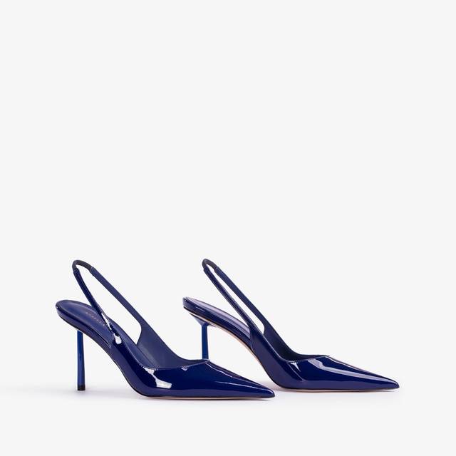 Le Silla Slingback vernice blu lazuli Novità