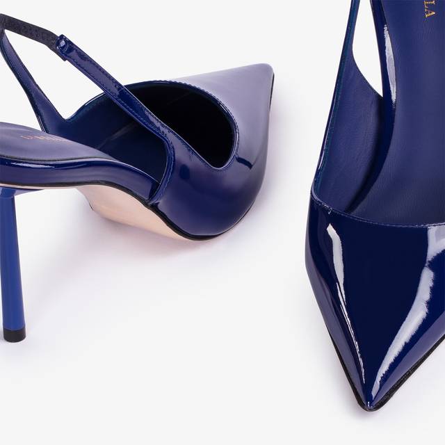 Le Silla Slingback vernice blu lazuli Novità