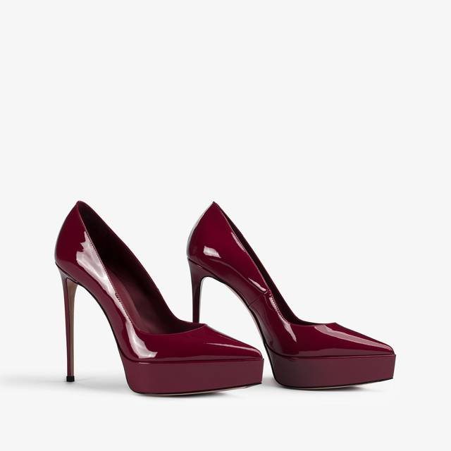 Le Silla Décolleté con plateau vernice rossa vendetta Offerta