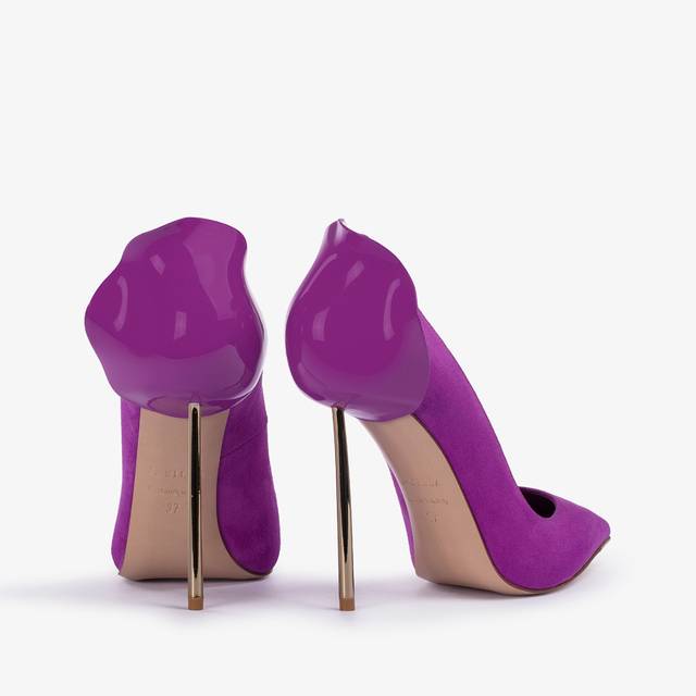 Le Silla Décolleté camoscio lavanda darling Saldi Di Fabbrica