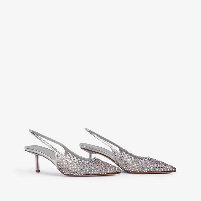 Le Silla Slingback gioiello rete argento eclissi Vendita