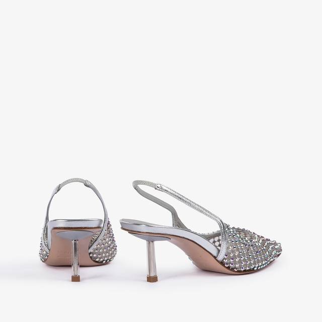 Le Silla Slingback gioiello rete argento eclissi Vendita