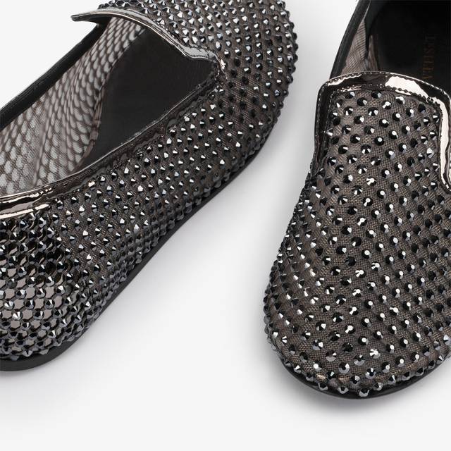 Le Silla Slipper gioiello rete e Cristalli peltro Acquista Ora