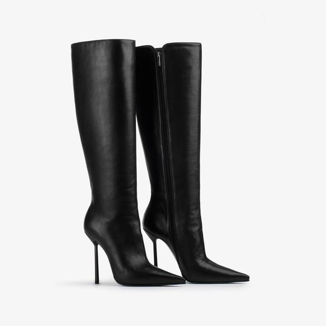 Le Silla Stivale al ginocchio pelle nero Shopping Online