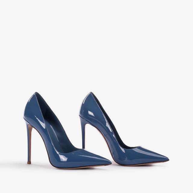 Le Silla Décolleté vernice azzurra nilo Presa