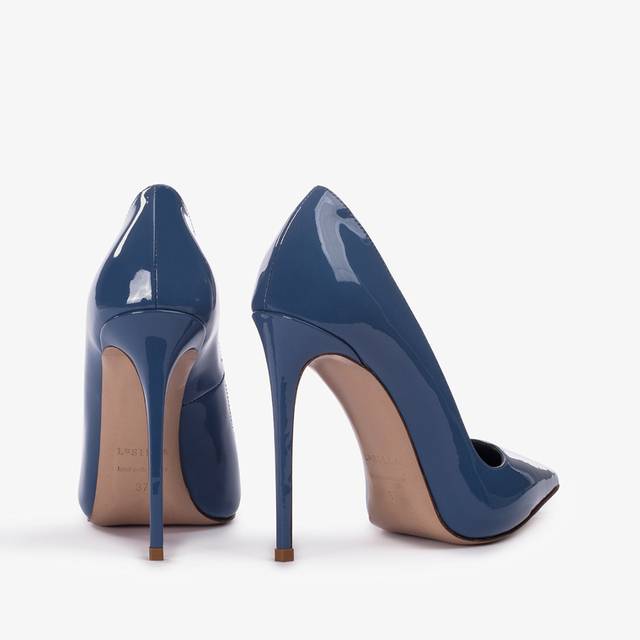 Le Silla Décolleté vernice azzurra nilo Presa