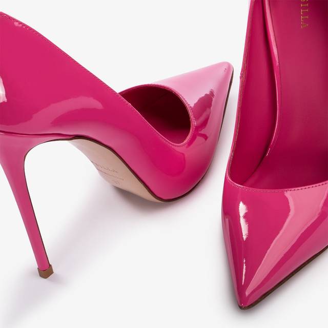 Le Silla Décolleté vernice fucsia party Sconto