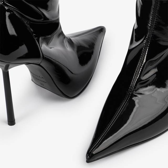 Le Silla Stivaletto vinile stretch nero Hotsell