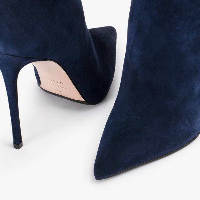 Le Silla Stivaletto camoscio blu navy Vendita Calda
