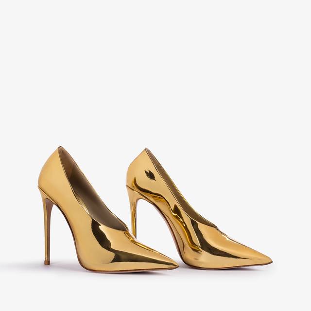Le Silla Décolleté metallizzata oro pepita Promozione