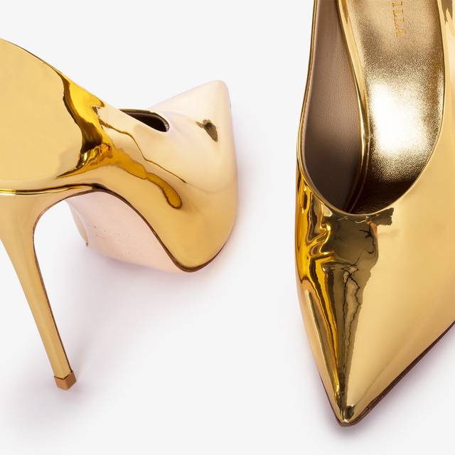 Le Silla Décolleté metallizzata oro pepita Promozione