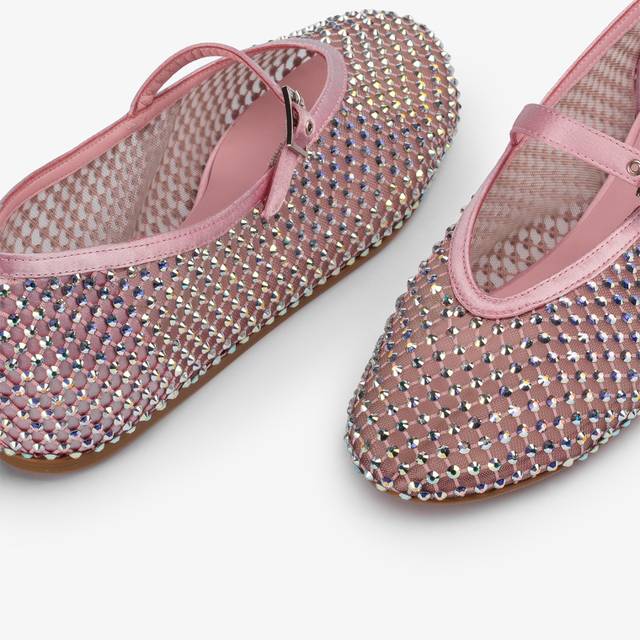 Le Silla Ballerina gioiello rete rosa dea con Cristalli iridescenti Negozi Online