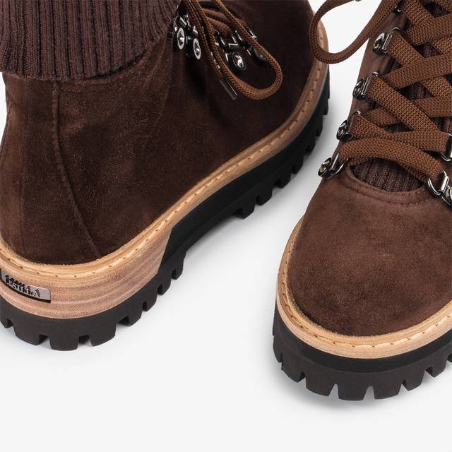 Le Silla Stivaletto trekking camoscio marrone ebano Fino al 65% di sconto
