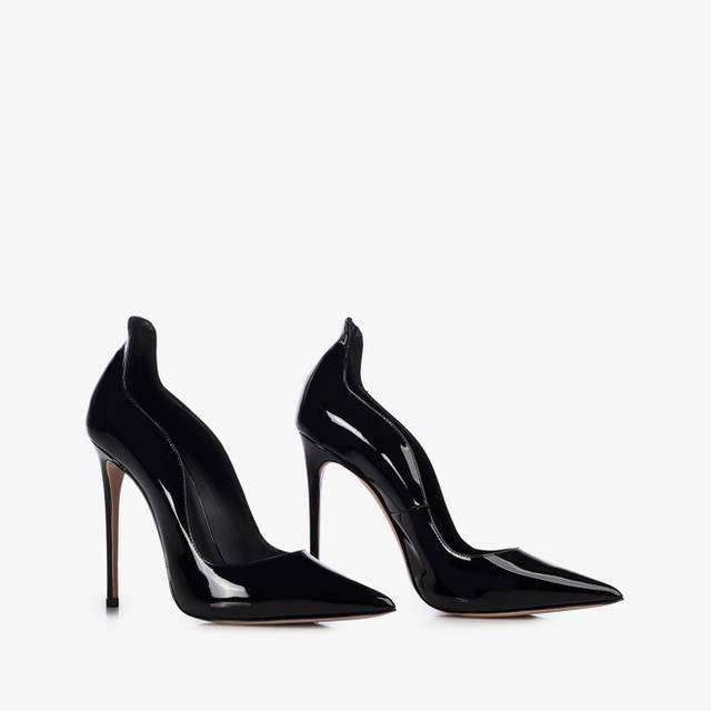 Le Silla Décolleté vernice nera Presa
