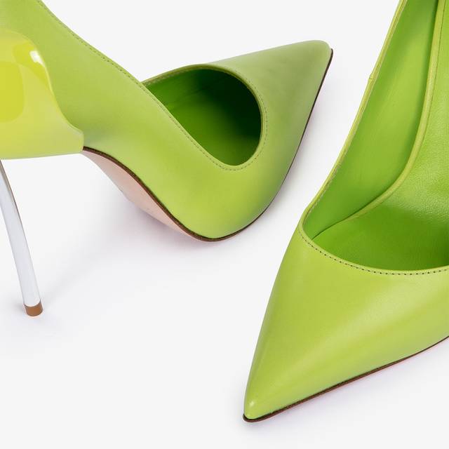 Le Silla Décolleté pelle verde apple Economico