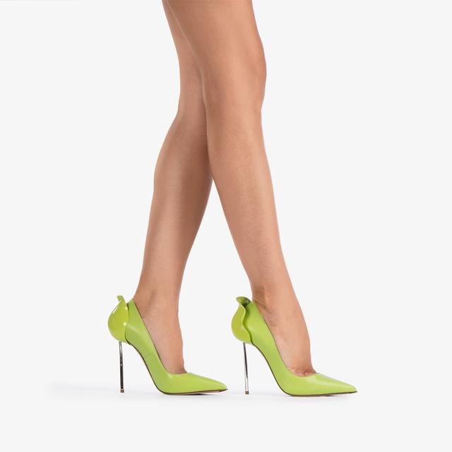 Le Silla Décolleté pelle verde apple Economico