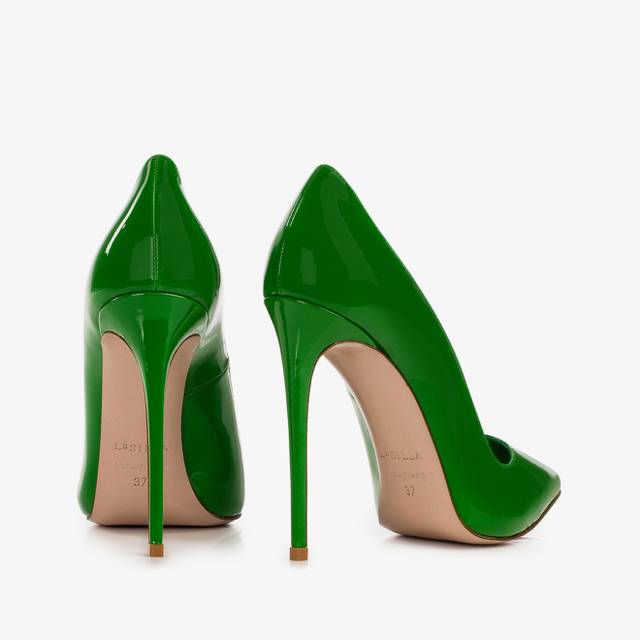 Le Silla Décolleté vernice verde emerald Saldi